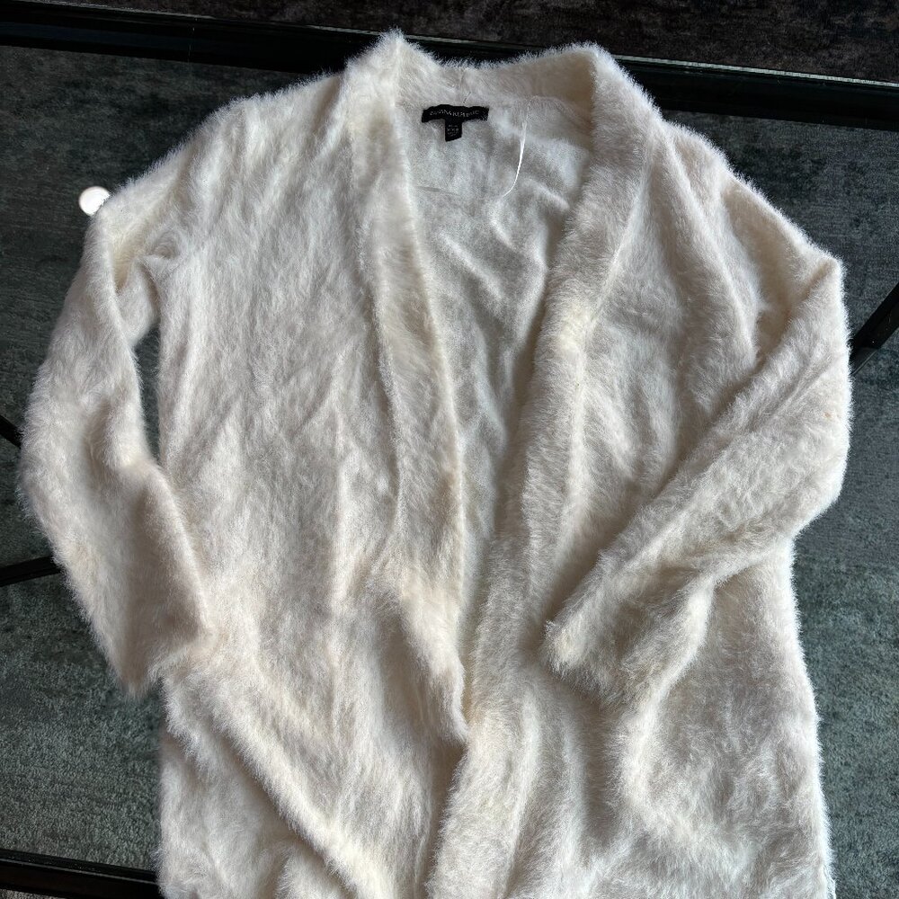 Womans White Cashmere-like Sweater